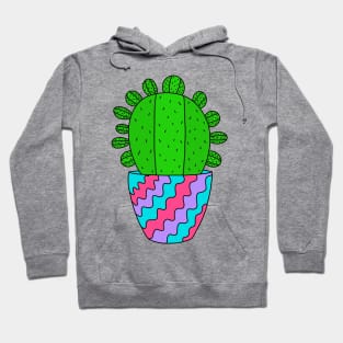 Cute Cactus Design #181: Cactus In A Special Pot Hoodie